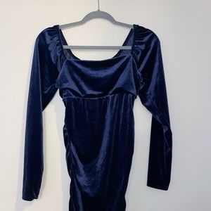 Suade Navy Blue BodyCon Dress